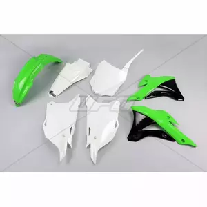UFO plastmasas komplekts Kawasaki KX 85 14-17 zaļš balts - KA222E999A