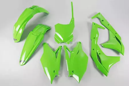 Komplet plastików UFO Kawasaki KXF 250 17 zielony  - KAKIT224026