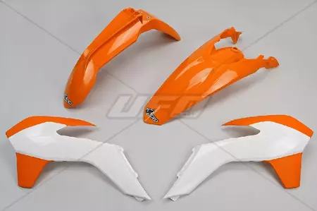 Conjunto de OVNIs de plástico laranja branco - KT516E999W