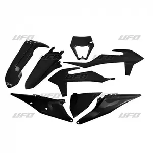 UFO Kunststoffset mit Lampenabdeckung schwarz - KTKIT527001