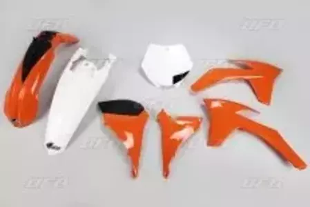 Conjunto de OVNIs de plástico laranja branco (muovinen karitsa) - KT517E999X