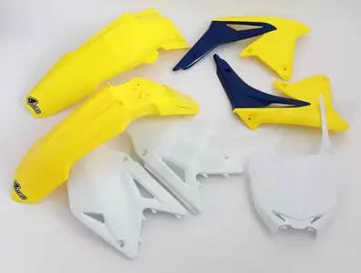 UFO plastset Suzuki RMZ 450 08 OEM gul vit blå - SU409E999