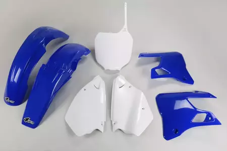 Jeu de plastiques UFO Yamaha YZ 125 00-01 YZ 250 00-01 OEM bleu blanc - YAKIT300999