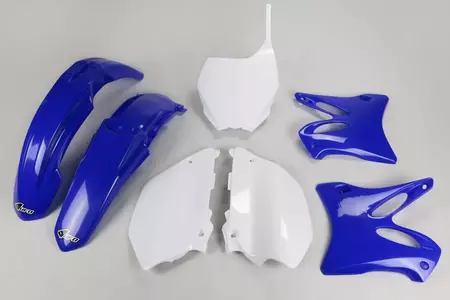 Komplet plastików UFO Yamaha YZ 125 06-14 YZ 250 06-14 OEM 06-12 niebieski biały - YAKIT302999