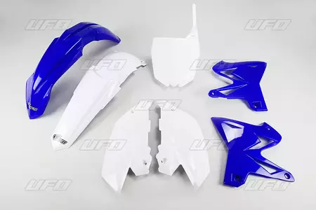 Sada plastů UFO Yamaha YZ 125 250 02-14 OEM modrá bílá Restyling bílá - YA312E999W