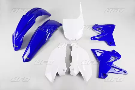 Uppsättning UFO-plast Yamaha YZ 125 250 0214 OEM blå vit Restyling blå - YA312E999