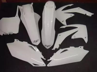 Set di plastiche UFO Yamaha YZF 450 11-12 bianco-1