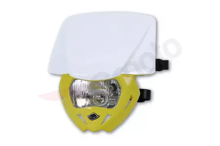 Lampa owiewka przód UFO Panther Dual homologacja biały żółty - PF01709W102