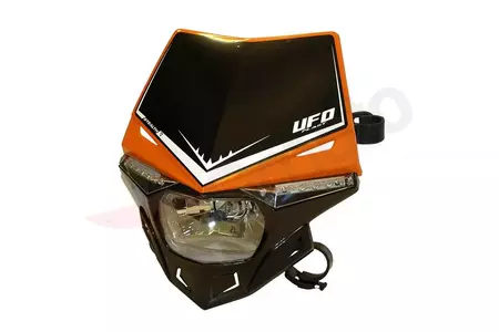 Přední světlo UFO Stealth s přídavnými LED světly homologace černo-oranžové-1