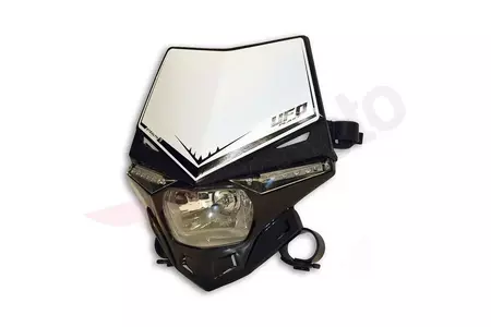 Scheinwerfer mit Lampenmaske vorne UFO Stealth LED schwarz Homologation - PF01715001