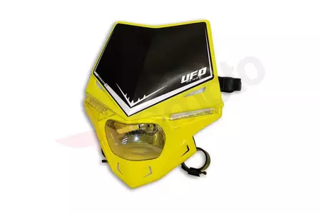 Scheinwerfer mit Lampenmaske vorne UFO Stealth LED Homologation gelb-1