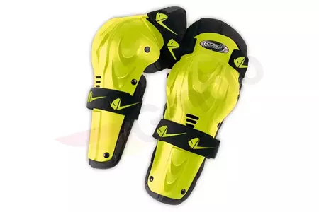UFO-knæbeskyttere med hængsel gul neon - GI02041DFLU