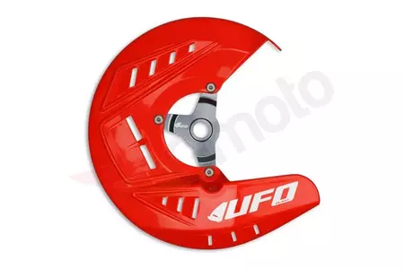 Copri disco freno anteriore UFO Honda CRF 250R 13-21 CRF 450R 13-20 rosso - HO04677070