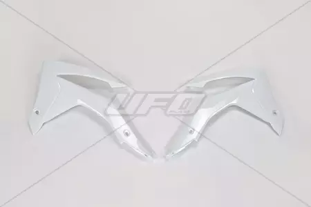 Osłony chłodnicy UFO Honda CRF 250R 14-17 CRF 450R 13-16 białe - HO04657041