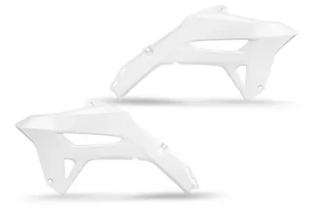 Kühlerabdeckung Kühlerverkleidung UFO Honda CRF 450 R 2021 weiß - HO05605041