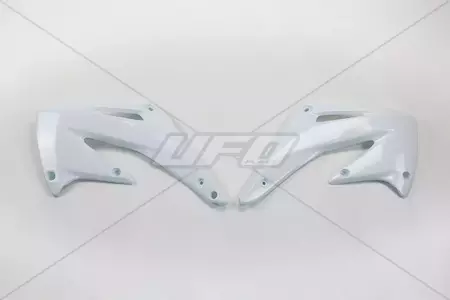 Osłony chłodnicy UFO Honda CRF 450R 02-04 białe - HO03693041