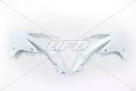 Osłony chłodnicy UFO Honda CRF 450R 09-12 CRF 250R 10-13 białe - HO04637041