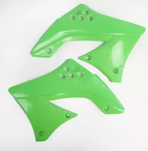 Tampas do radiador Kawasaki KXF 250 UFO 09-12 verde - KA04703026
