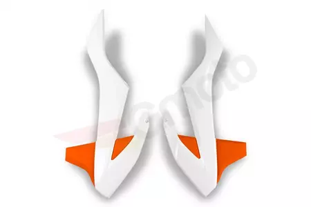 UFO Kühlerverschlüsse weiß und orange - KT04085999W