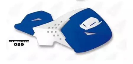 Handschützer Hebelprotektoren UFO Escalade 22 mm weiß blau - PM01646089