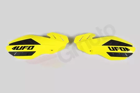 Osłony rąk handbary UFO Flame Suzuki RMZ 250 450 12-17 żółte czarne  - SU04937102