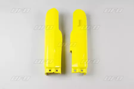Copri ammortizzatori anteriori UFO Suzuki RM 85 00-18 giallo - SU03907102