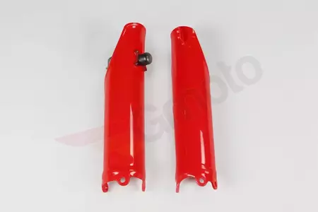 Protections d'amortisseurs avant UFO avec mécanisme de verrouillage Honda CRF 250R 10-17 CRF 450R 09-12 rouge - HO04642070