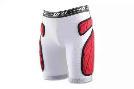Pantalones cortos con protectores UFO Atom blanco XXL - PI09179WBXXL