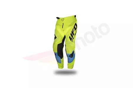 Pantalon de moto cross enduro UFO Division galben fluo M - PI04455DFLU50