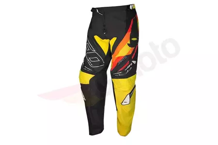 Pantalon moto cross enduro UFO Joints noir jaune L-1