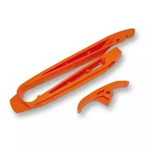 Kit patin de bras oscillant + patin de chaîne inférieur UFO orange KTM - KT04035127