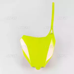 Plaque numéro frontale UFO jaune fluo Honda CRF450R/RX - HO04686DFLU