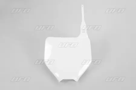 Plaque numéro frontale UFO blanc Kawasaki KX - KA03763047