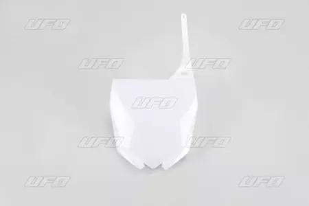 Plaque numéro frontale UFO blanc Yamaha YZ125/250 - YA04832046