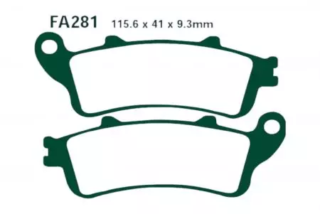 Plaquettes de frein EBC SFA 281 HH (2 pièces) - SFA281HH