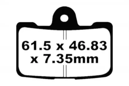 Bremsklötze Bremsbeläge EBC FA 454/4 HH (4 Stück) - FA454/4HH