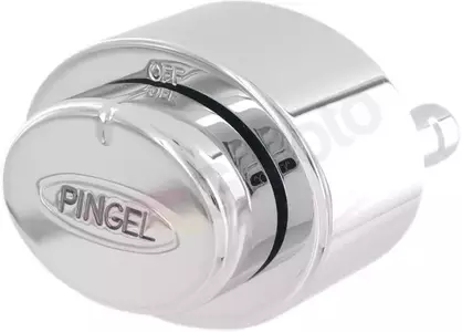 Torneira de combustível Pingel 3/8 redonda para dentro cromada - 9000-CO