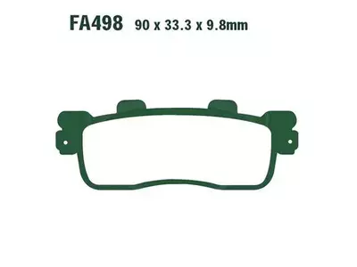 Plaquettes de frein EBC SFA 498 (2 pièces)-2