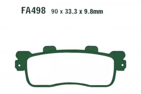 EBC SFA 498 HH bromsbelägg (2 st.) - SFA498HH