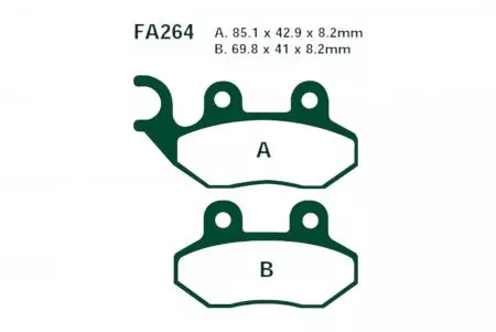 EBC SFA 264 HH bremseklodser (2 stk.) - SFA264HH