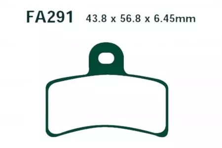 Brzdové destičky EBC FA 291 (2 ks) - FA291
