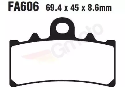 Zavorne ploščice EBC FA 606 (2 kosa)-2