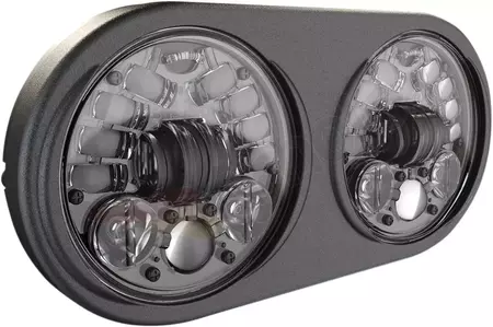 Dvojitý LED reflektor 5,75" J.W. Reproduktor čierny - 0555131 
