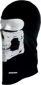 Schampa Skull μακρύ θερμικό πουλόβερ καμινάδας μοτοσικλέτας μαύρο - BLCLV008