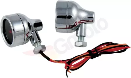 Todd's Cycle Martini Chrom rote Blinker - MT-01
