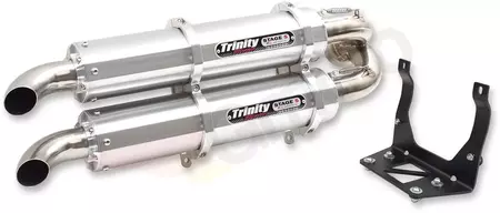 Trinity Racing Stage 5 geluiddemper zilver - TR-4160S