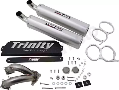 Trinity Racing Stage 5 geluiddemper zilver - TR-4173S