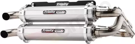 Tłumik Trinity Racing Stage 5 srebrny  - TR-4166D