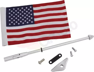 Mât pliant pour drapeau américain Show Chrome - 52-965