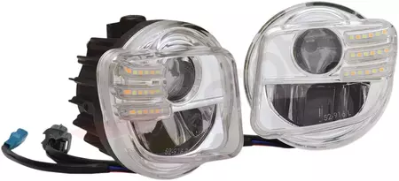 Pereche de lumini de ceață cu LED-uri Tridium cu accesorii Show Chrome - 52-916A